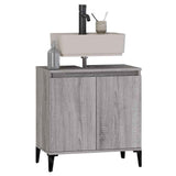 Sink Cabinet Grey Sonoma 58x33x60 cm Engineered Wood - Top-Down View