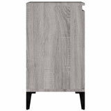 Sink Cabinet Grey Sonoma 58x33x60 cm Engineered Wood - Low Angle