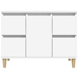 Sink Cabinet White 80x33x60 cm Engineered Wood