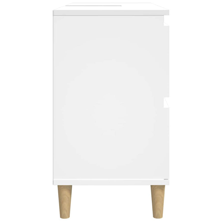 Sink Cabinet White 80x33x60 cm Engineered Wood
