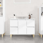 Sink Cabinet White 80x33x60 cm Engineered Wood