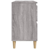 Sink Cabinet Grey Sonoma 80x33x60 cm Engineered Wood - Close-Up Angle