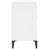 Sink Cabinet White 80x33x60 cm Engineered Wood - Close-Up Angle