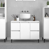 Sink Cabinet White 80x33x60 cm Engineered Wood
