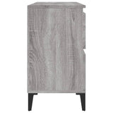 Sink Cabinet Grey Sonoma 80x33x60 cm Engineered Wood - Close-Up Angle