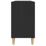 Sink Cabinet Black 80x33x60 cm Engineered Wood