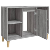 Sink Cabinet Grey Sonoma 80x33x60 cm Engineered Wood