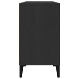 Sink Cabinet Black 80x33x60 cm Engineered Wood