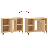 Sink Cabinet Sonoma Oak 80x33x60 cm Engineered Wood