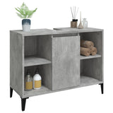 Sink Cabinet Concrete Grey 80x33x60 cm Engineered Wood - Top-Down View