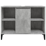Sink Cabinet Concrete Grey 80x33x60 cm Engineered Wood