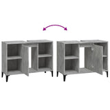 Sink Cabinet Concrete Grey 80x33x60 cm Engineered Wood - Extra Image