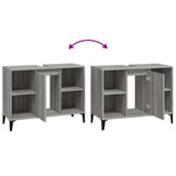 Sink Cabinet Grey Sonoma 80x33x60 cm Engineered Wood - Extra Image
