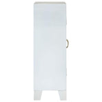 Sideboard White 55x30x90 cm Solid Wood Acacia