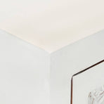 Sideboard White 55x30x90 cm Solid Wood Acacia