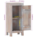 Bathroom Cabinet 30x25x70 cm Solid Wood Acacia - Low Angle