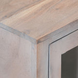 3 Piece Bathroom Furniture Set Solid Wood Acacia - 45-Degree Angle