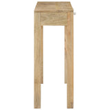 Console Table 110x30x75 cm Solid Bleached Wood Mango - 45-Degree Angle