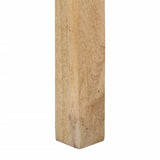 Console Table 110x30x75 cm Solid Bleached Wood Mango - Close-Up Angle