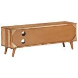 TV Cabinet 112x30x40 cm Solid Wood Acacia - Side View