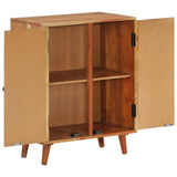 Sideboard 60x35x74 cm Solid Wood Acacia - Front View