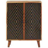 Sideboard 60x35x74 cm Solid Wood Acacia - Top-Down View