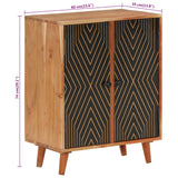 Sideboard 60x35x74 cm Solid Wood Acacia - Extra Image
