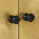 TV Cabinet 110x30x45 cm Solid Wood Mango - Close-Up Angle