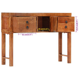 Console Table 120x32x80 cm Solid Rough Wood Acacia - Extra Image