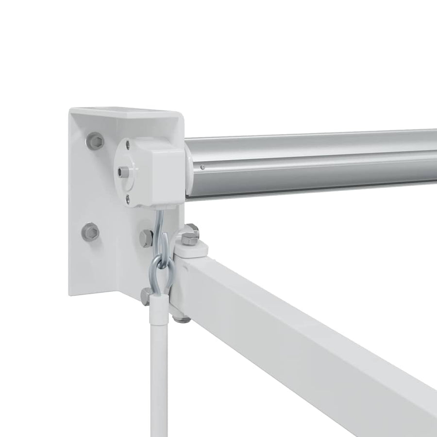 Manual Awning Frame 3 x 2.5 m White Powder-Coated Aluminium