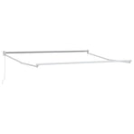 Manual Awning Frame 3 x 2.5 m White Powder-Coated Aluminium