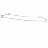 Retractable Awning Frame Manual White 300 x 250 cm Aluminium