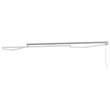 Retractable Awning Frame Manual White 350 x 250 cm Aluminium