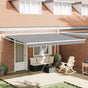 Manual Awning Frame 4 x 3 m White Powder-Coated Aluminium
