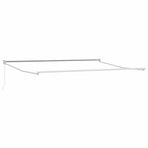 Manual Awning Frame 4 x 3 m White Powder-Coated Aluminium