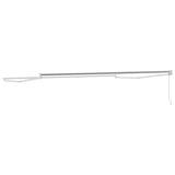 Retractable Awning Frame Manual White 400 x 300 cm Aluminium