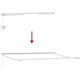 Awning Manual White 4 x 3 m Metal - Extra Image