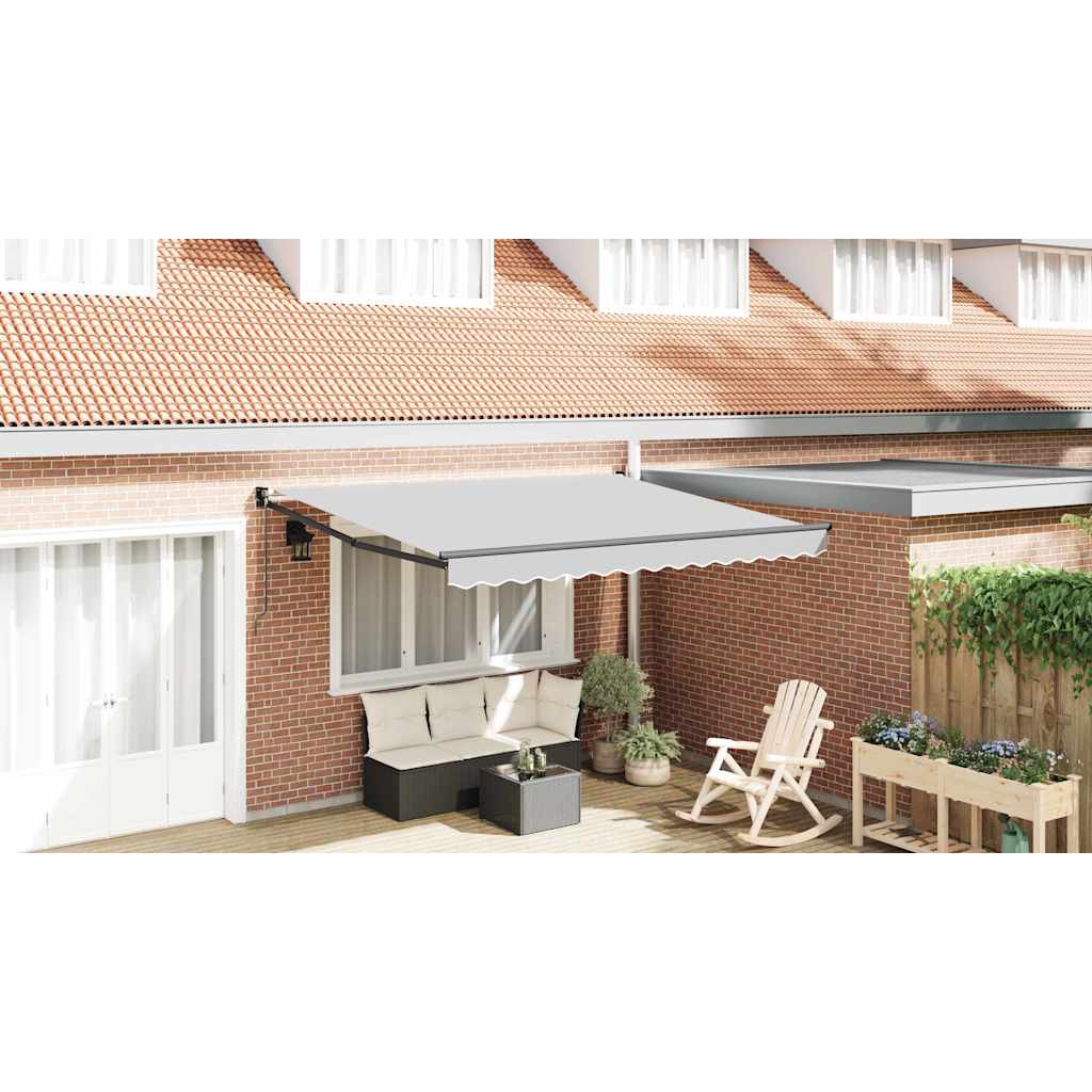 Retractable Awning Frame Anthracite 350 x 250 cm Aluminium