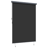 Roller Blind Anthracite 180 x 250 cm Fabric and Aluminum - Rear View