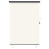 Roller Blind Cream 180 x 250 cm Fabric and Aluminum - Front View