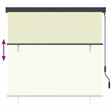 Roller Blind Cream 180 x 250 cm Fabric and Aluminum - Close-Up Angle