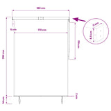 Roller Blind Cream 180 x 250 cm Fabric and Aluminum