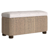 Storage Benches 2 pcs with Grey Cushion 69 cm Cattail