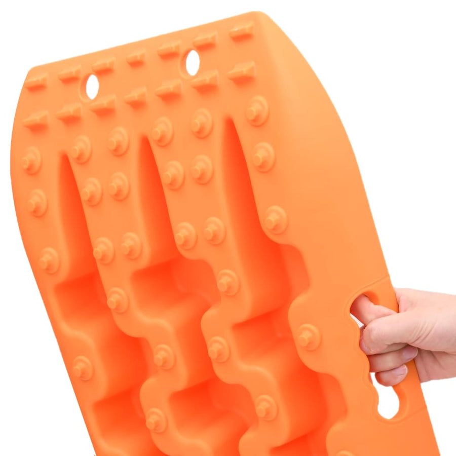 Traction Boards 2 pcs Orange 106x30.5x7 cm Nylon