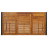 Garden Table with U-shaped Legs 180x90x75 cm Solid Wood Acacia - 45-Degree Angle