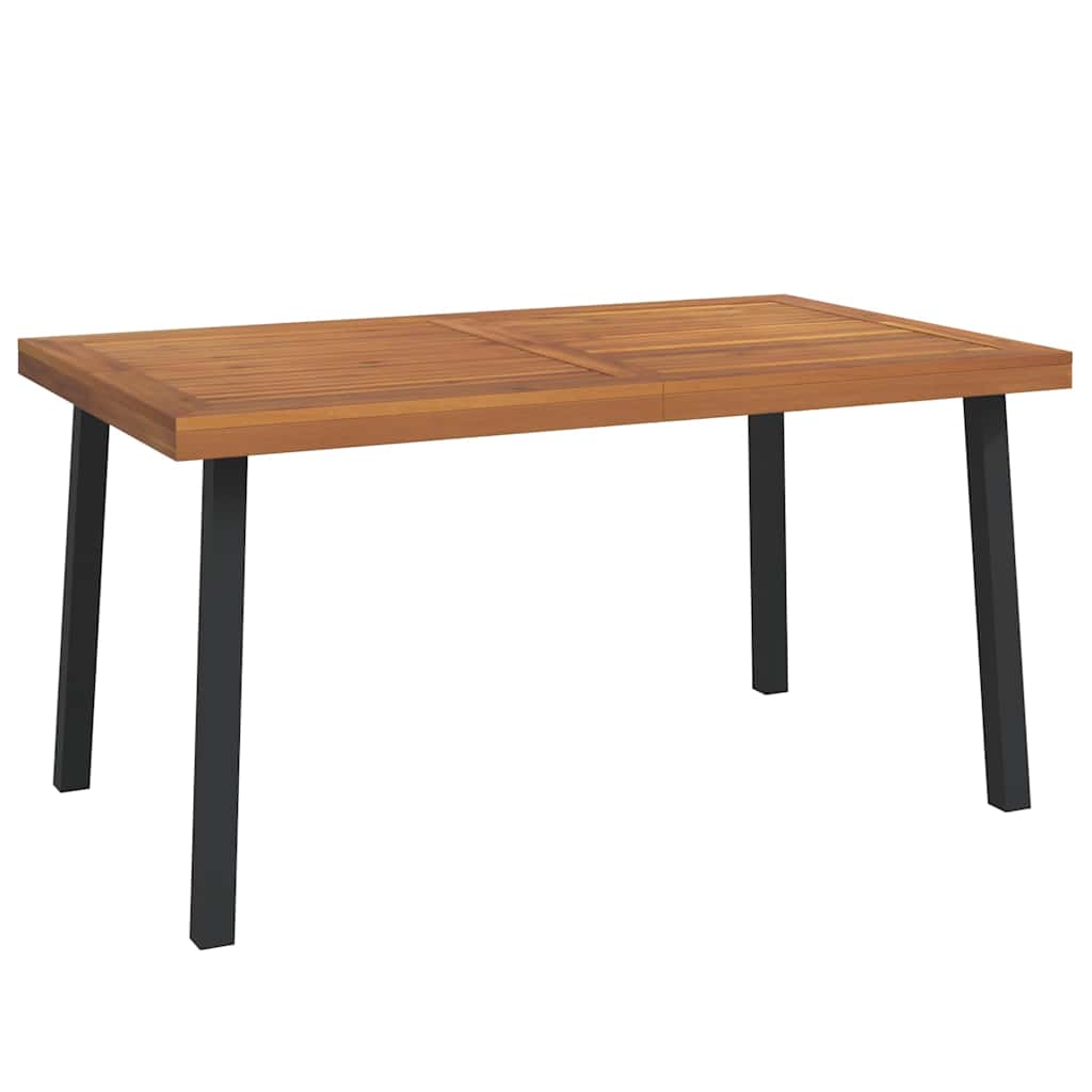 Garden Table 150x90x75 cm Solid Wood Acacia