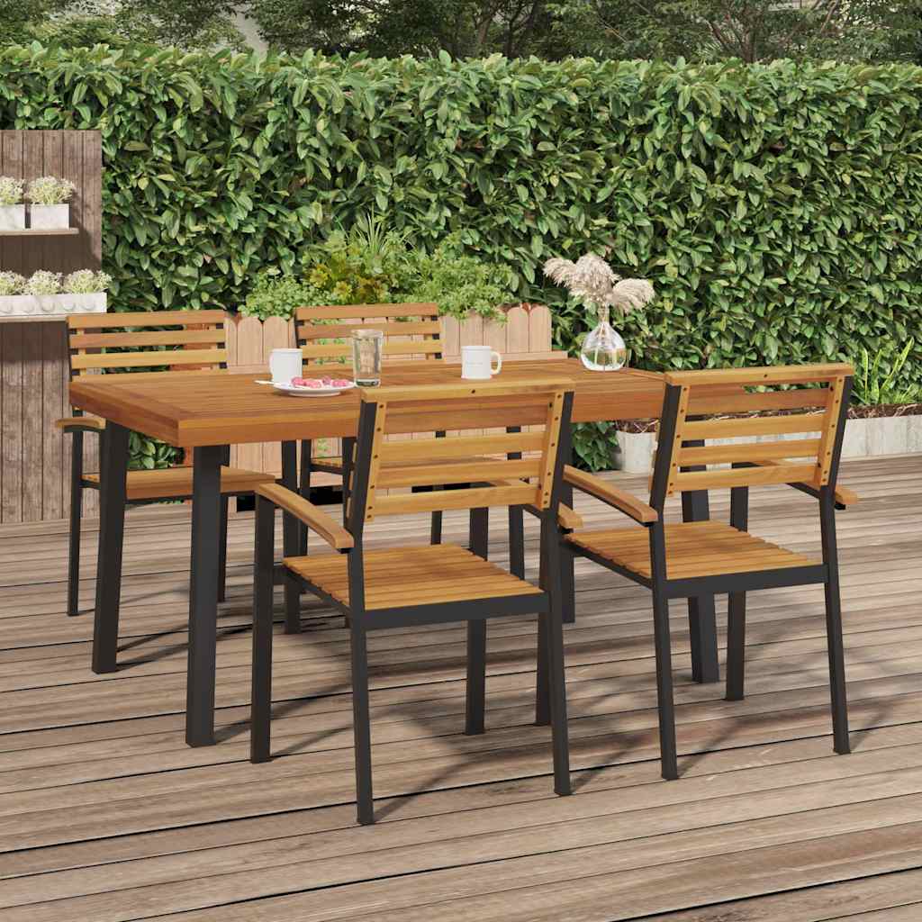 Garden Table 150x90x75 cm Solid Wood Acacia