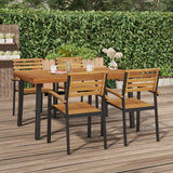 Garden Table 150x90x75 cm Solid Wood Acacia