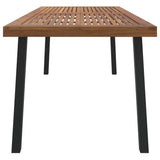 Garden Table 200x100x75 cm Solid Wood Acacia - Top-Down View