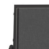 Garden Glider Bench Black 120.5x76x86.5 cm Textilene&Steel - Rear View